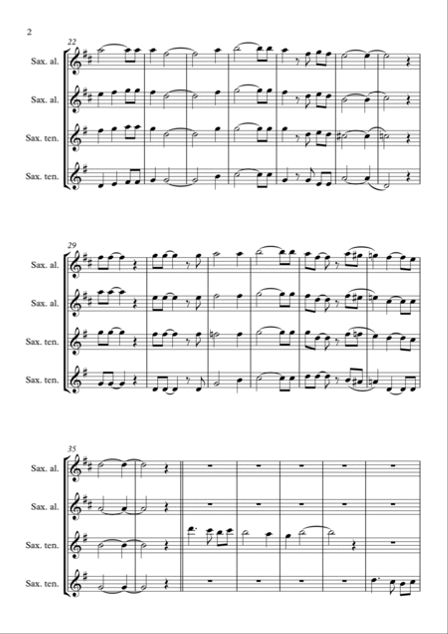 He Touched Me Woodwind Quartet scores gallery preview page 2