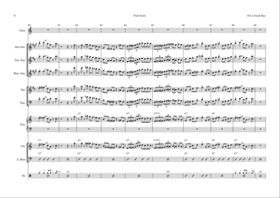 It's A Good Day Tenor Saxophone scores gallery preview page 6