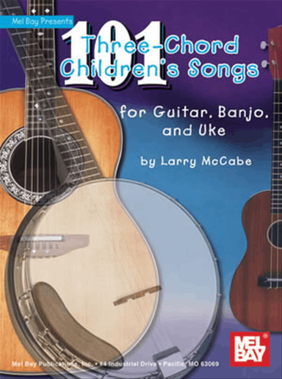 101 Three-Chord Children's Songs for Guitar, Banjo and Uke 5-String Banjo scores gallery preview page 1