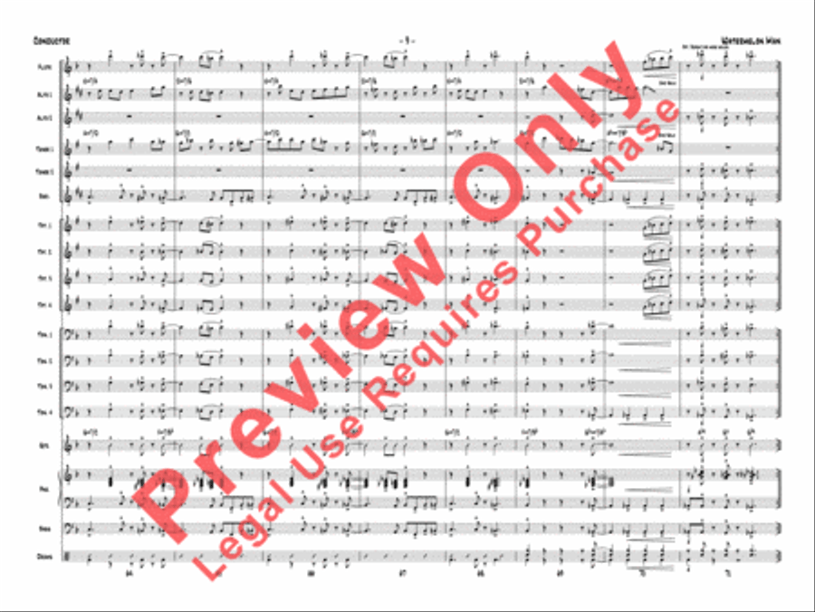 Watermelon Man (score only) Jazz Ensemble scores gallery preview page 12