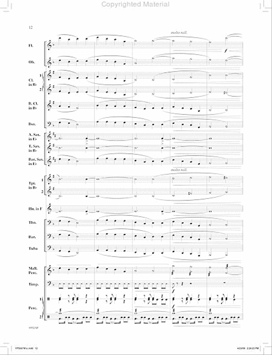 Whispering Pines Concert Band scores gallery preview page 13