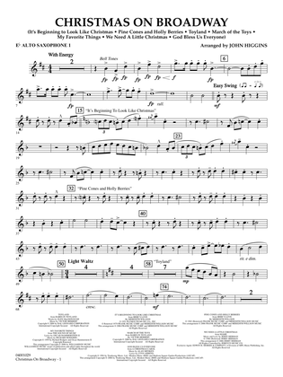 Christmas on Broadway - Eb Alto Saxophone 1