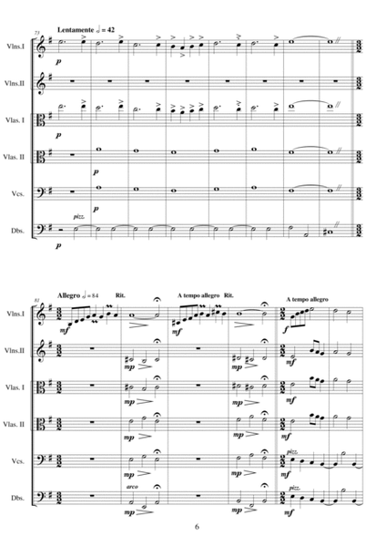Fantasy no.6 in E minor - CS 265 for String orchestra image number null