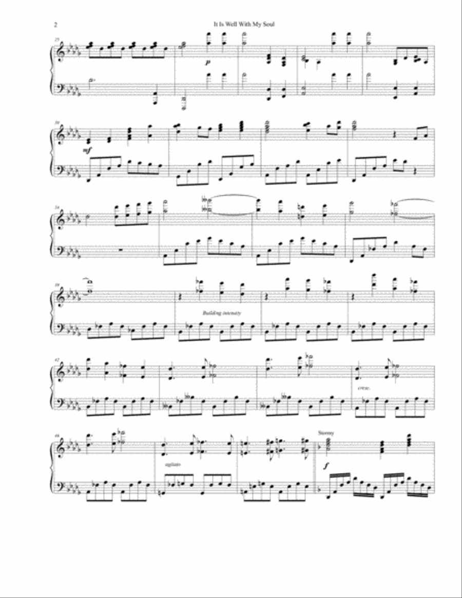 It is Well With My Soul Piano Solo scores gallery preview page 4