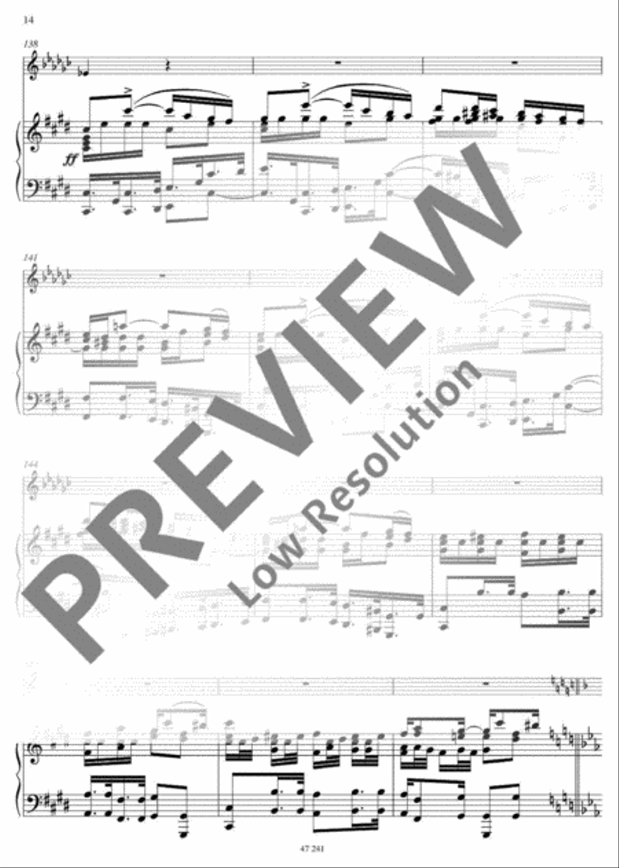 Romance Eb major Clarinet scores gallery preview page 15