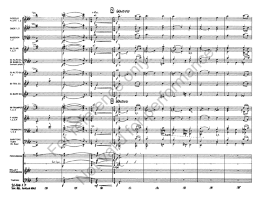 Symphonic Variations on Amazing Grace Concert Band scores gallery preview page 20
