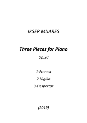 Three Pieces For Piano Op. 20