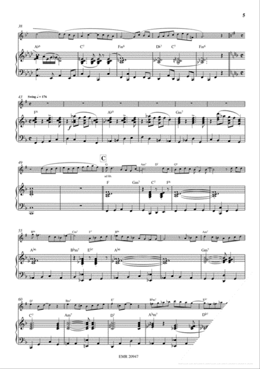 Wild And Blue Clarinet Solo scores gallery preview page 5