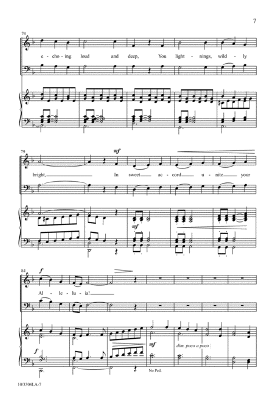 A Song We Raise 4-Part scores gallery preview page 7