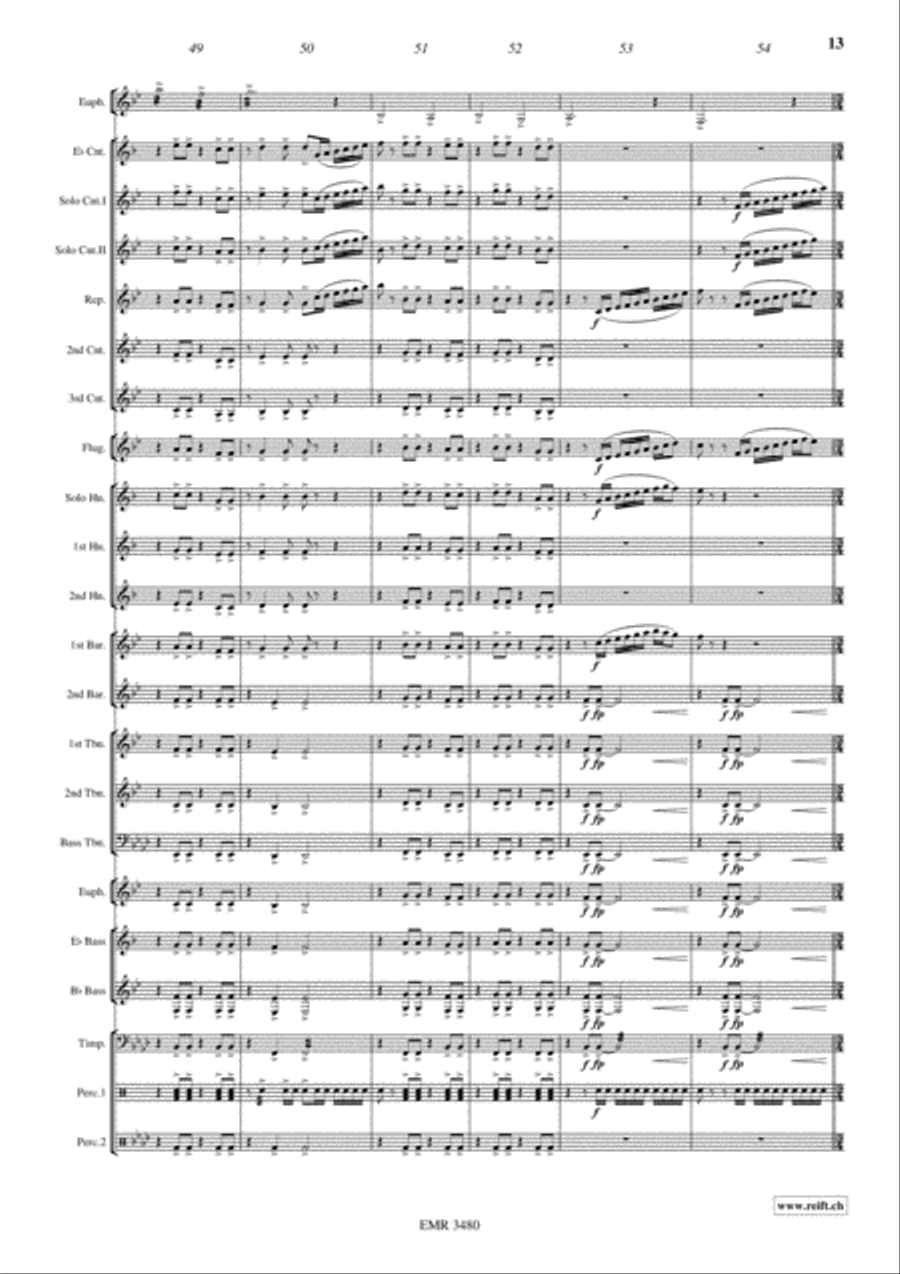 Devil's Concertino Devil's Concertino Brass Band scores gallery preview page 14