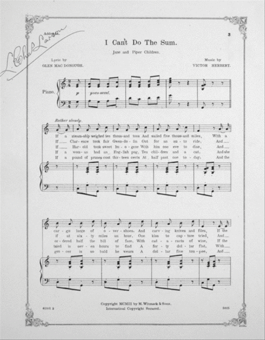 I Can't Do the Sum Voice scores gallery preview page 2