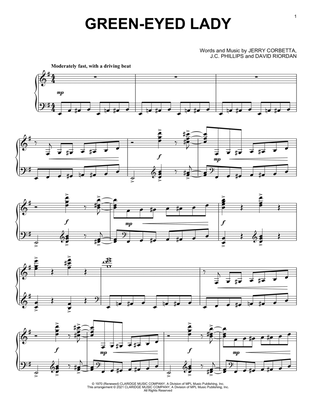 Book cover for Green-Eyed Lady [Classical version] (arr. David Pearl)