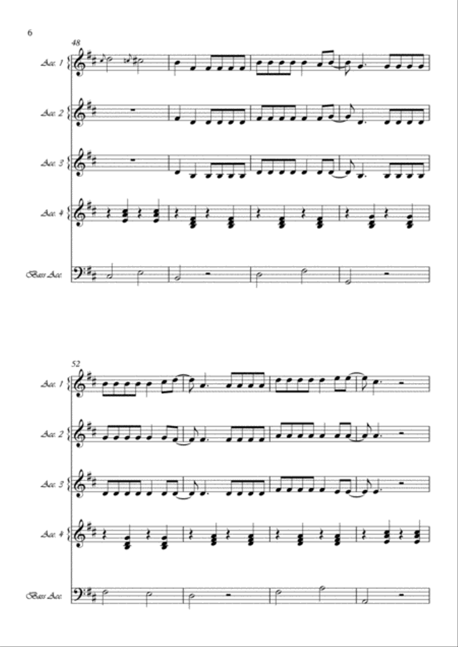 Despacito Large Ensemble scores gallery preview page 6