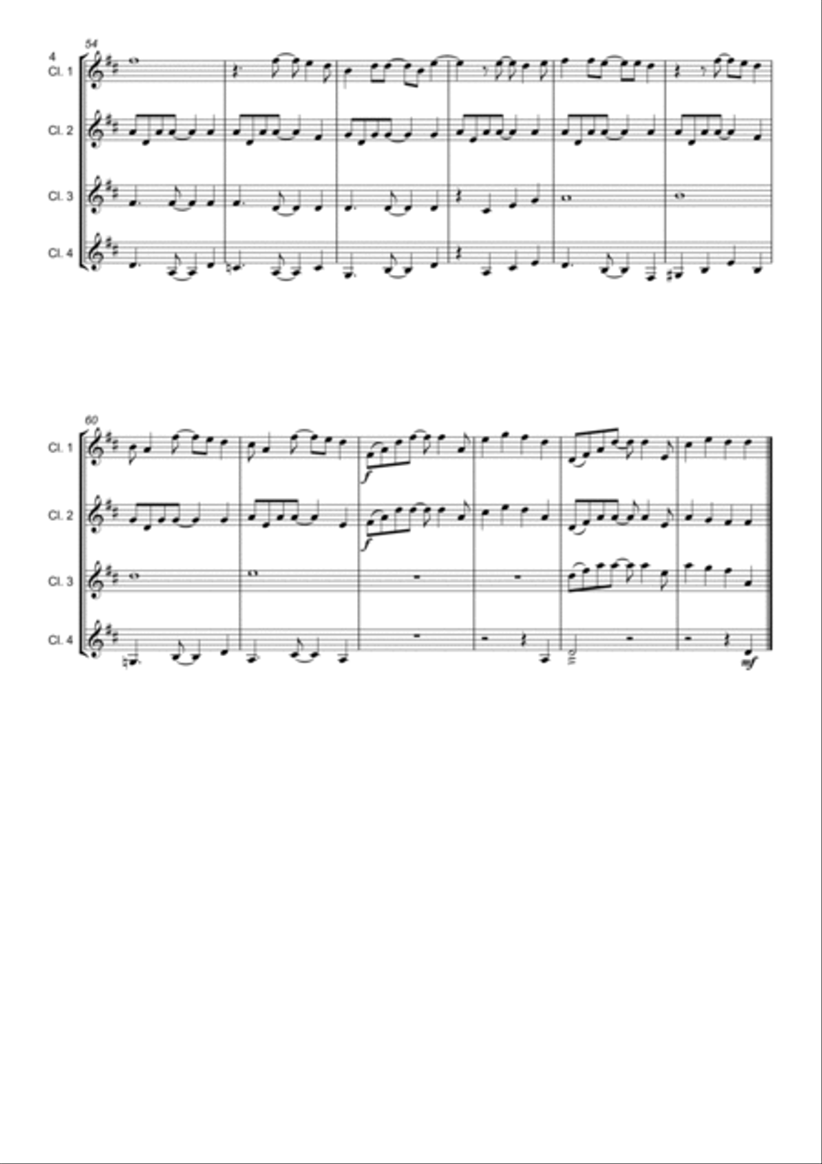 Under The Sea Woodwind Quartet scores gallery preview page 4