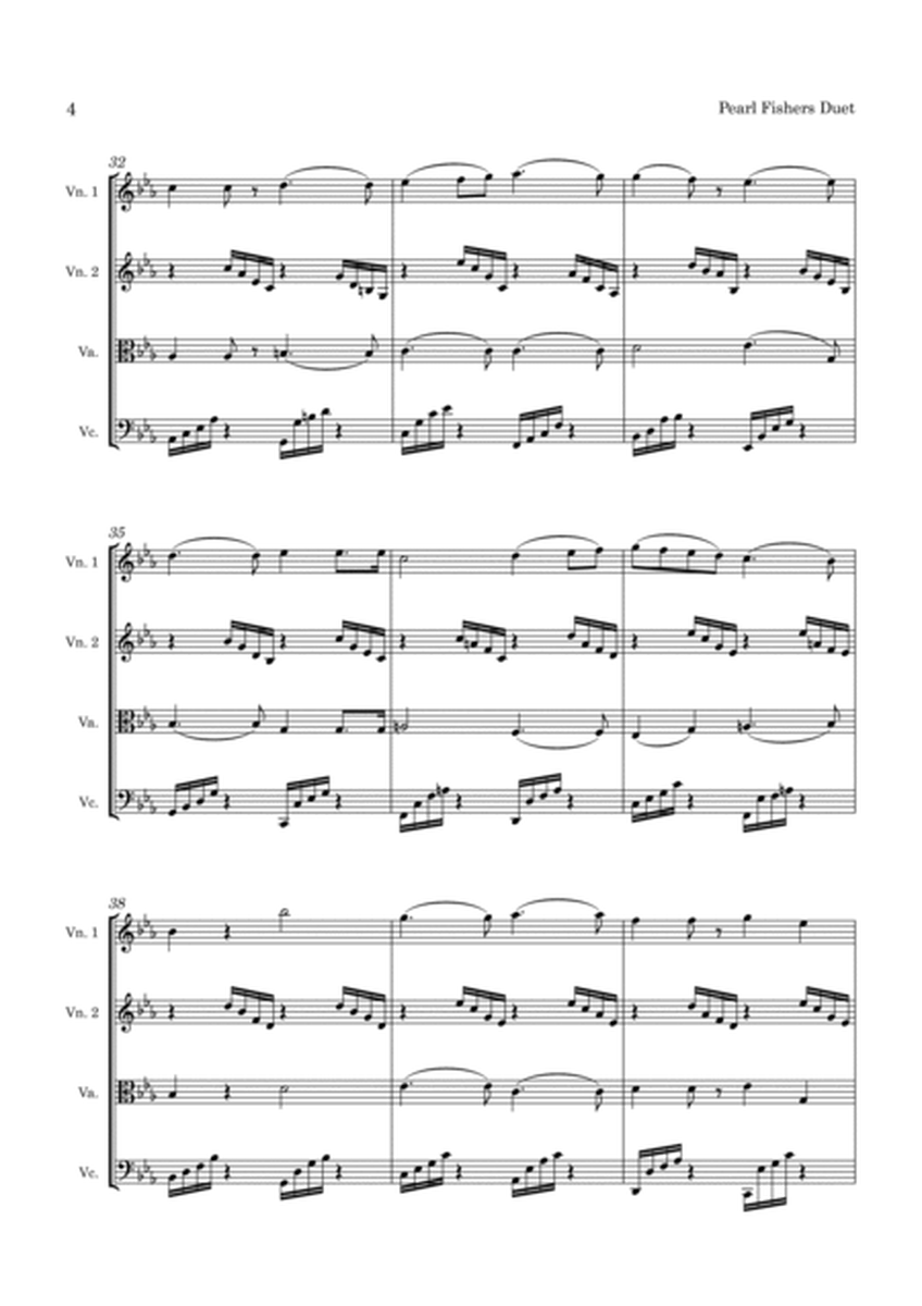 Bizet Pearl Fisher's Duet for String Quartet image number null