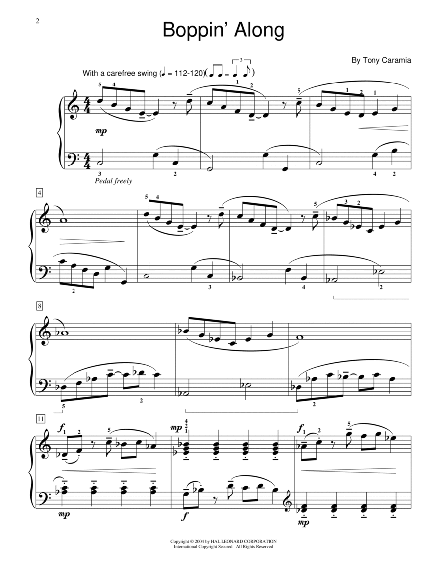 Boppin' Along Piano Method scores gallery preview page 1