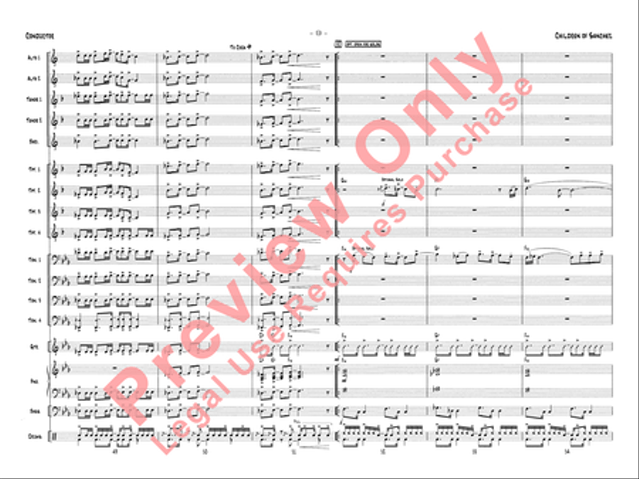 Children of Sanchez Jazz Ensemble scores gallery preview page 12