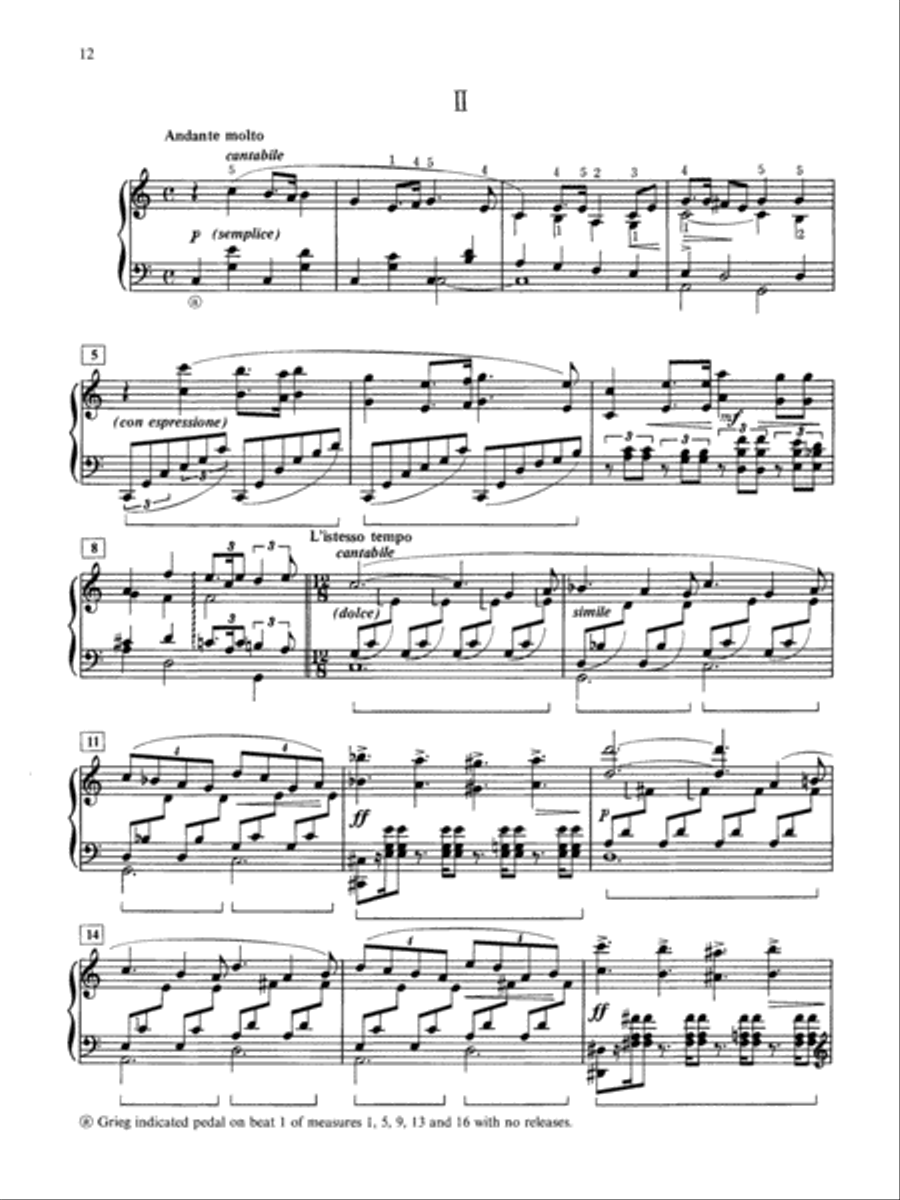 Grieg: Sonata in E Minor, Opus 7 Small Ensemble scores gallery preview page 3