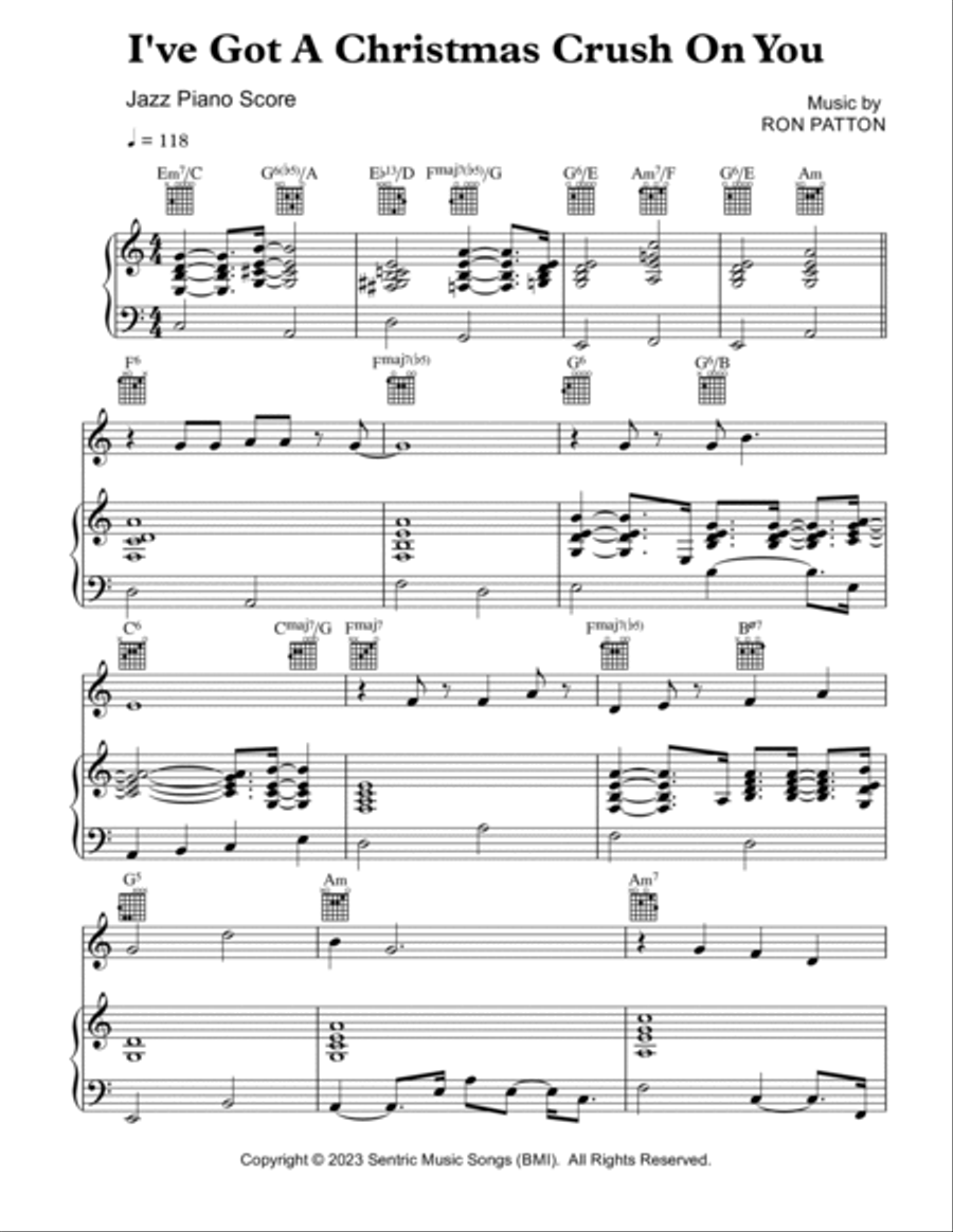 I've Got a Christmas Crush On You Piano scores gallery preview page 2