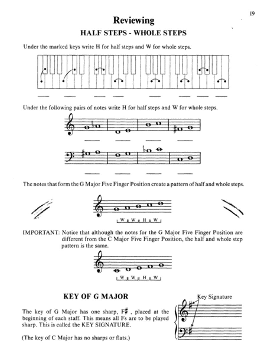 David Carr Glover Method for Piano Lessons Piano Method scores gallery preview page 3