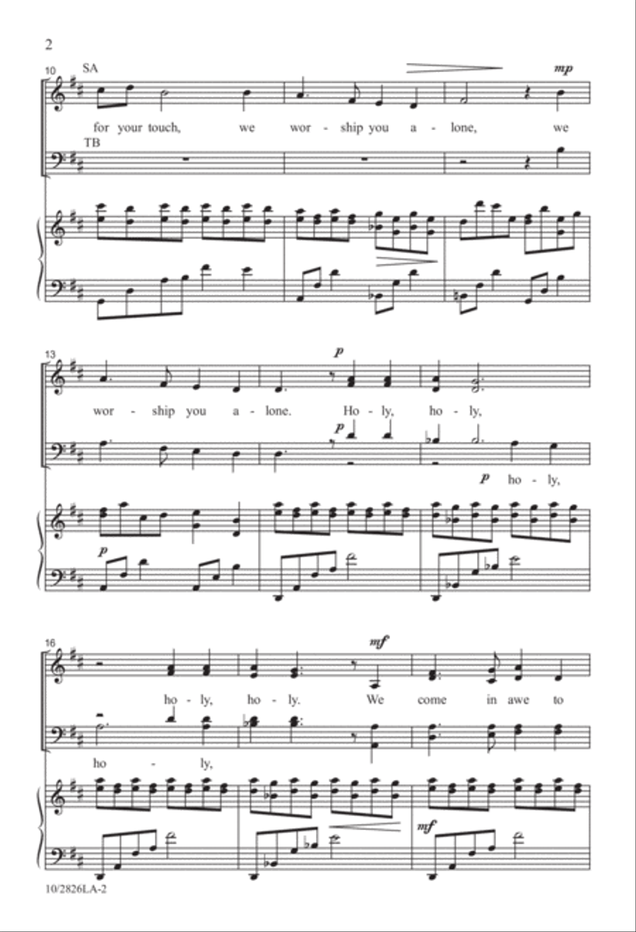 We Worship You Alone We Worship You Alone 4-Part scores gallery preview page 2