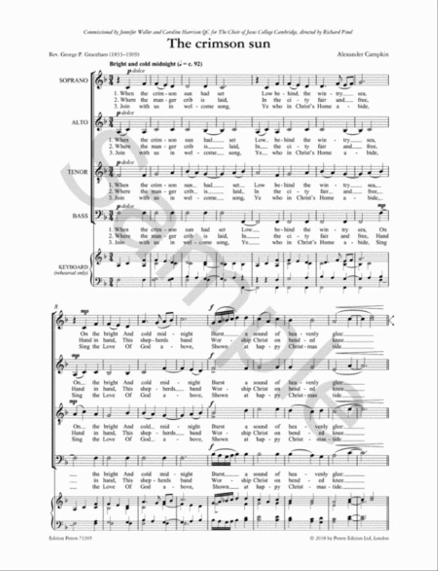The crimson sun The crimson sun SSATB scores gallery preview page 3