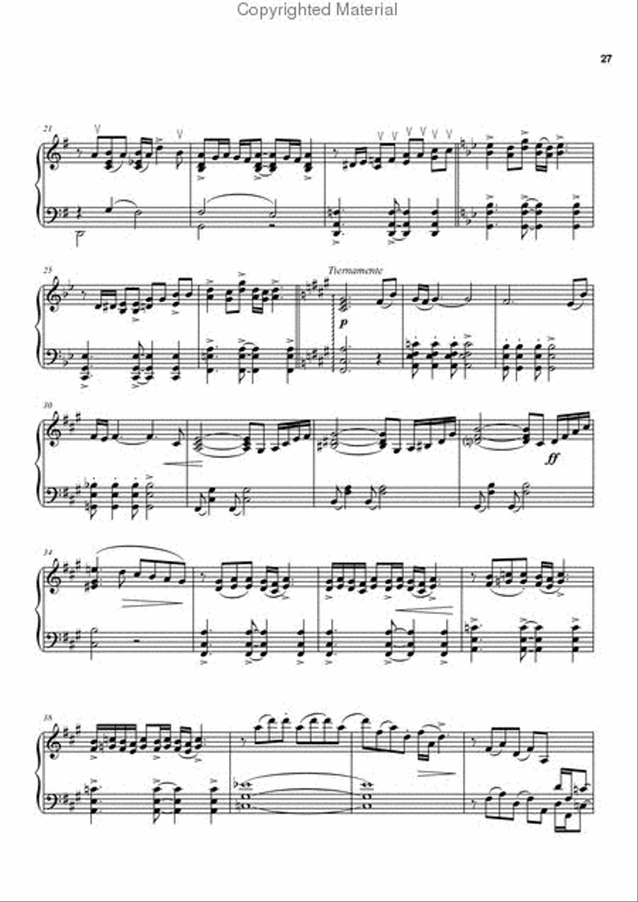 Tango Nuevo for piano solo 2