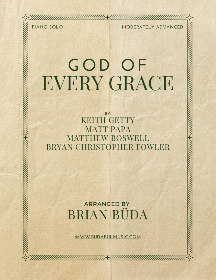 God Of Every Grace Piano Solo scores gallery preview page 1