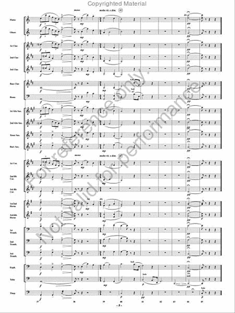 Pagliacci Concert Band scores gallery preview page 7