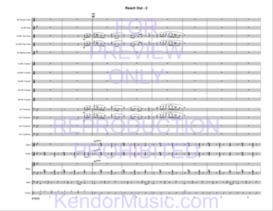 Reach Out Reach Out Jazz Ensemble scores gallery preview page 4