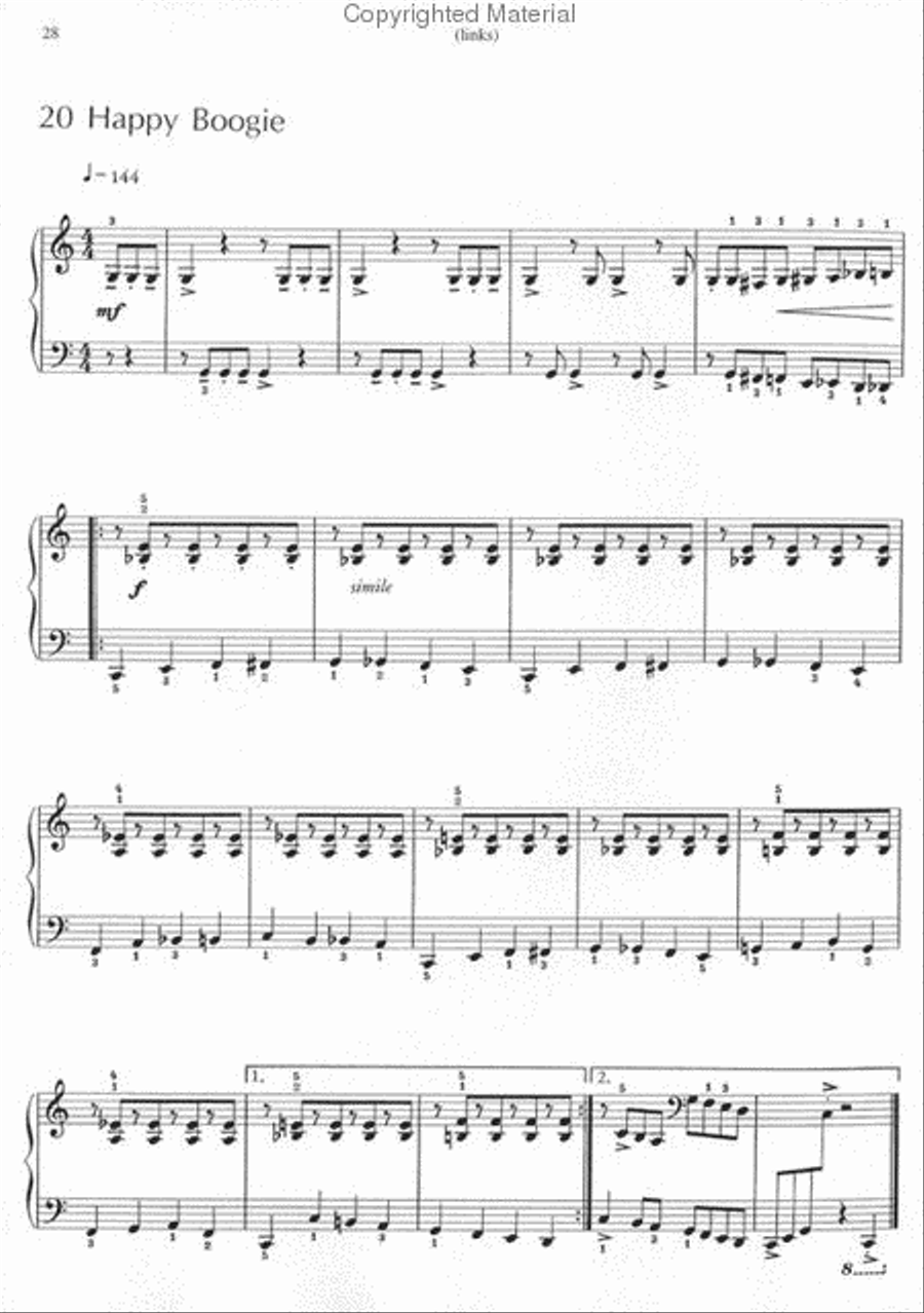 Mini Jazz Piano Duet scores gallery preview page 2