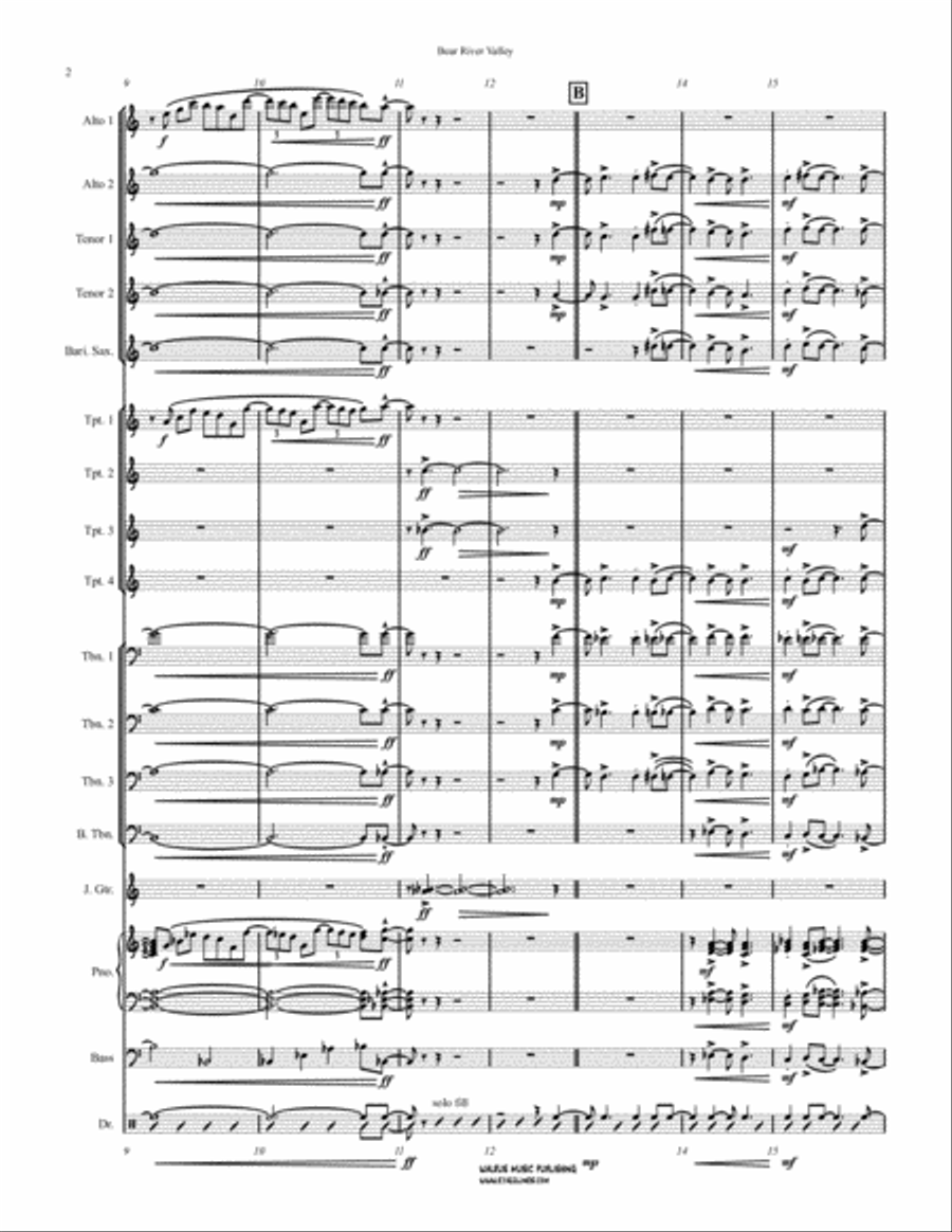 Bear River Valley Big Band scores gallery preview page 3
