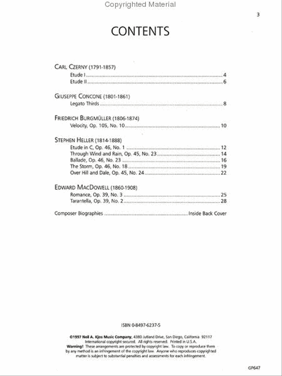 Piano Etudes Level 7 Piano Method scores gallery preview page 2