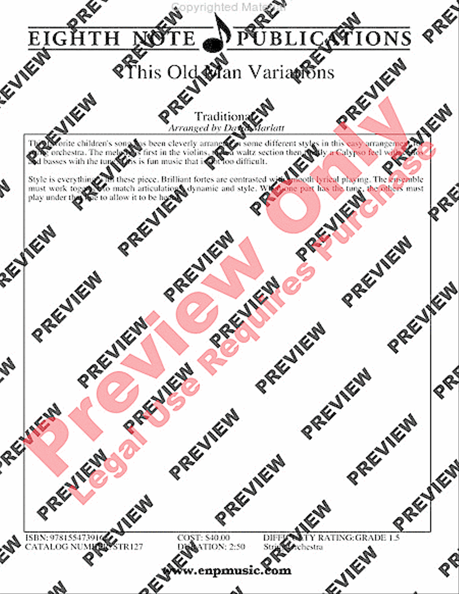 This Old Man Variations This Old Man Variations String Orchestra scores gallery preview page 3