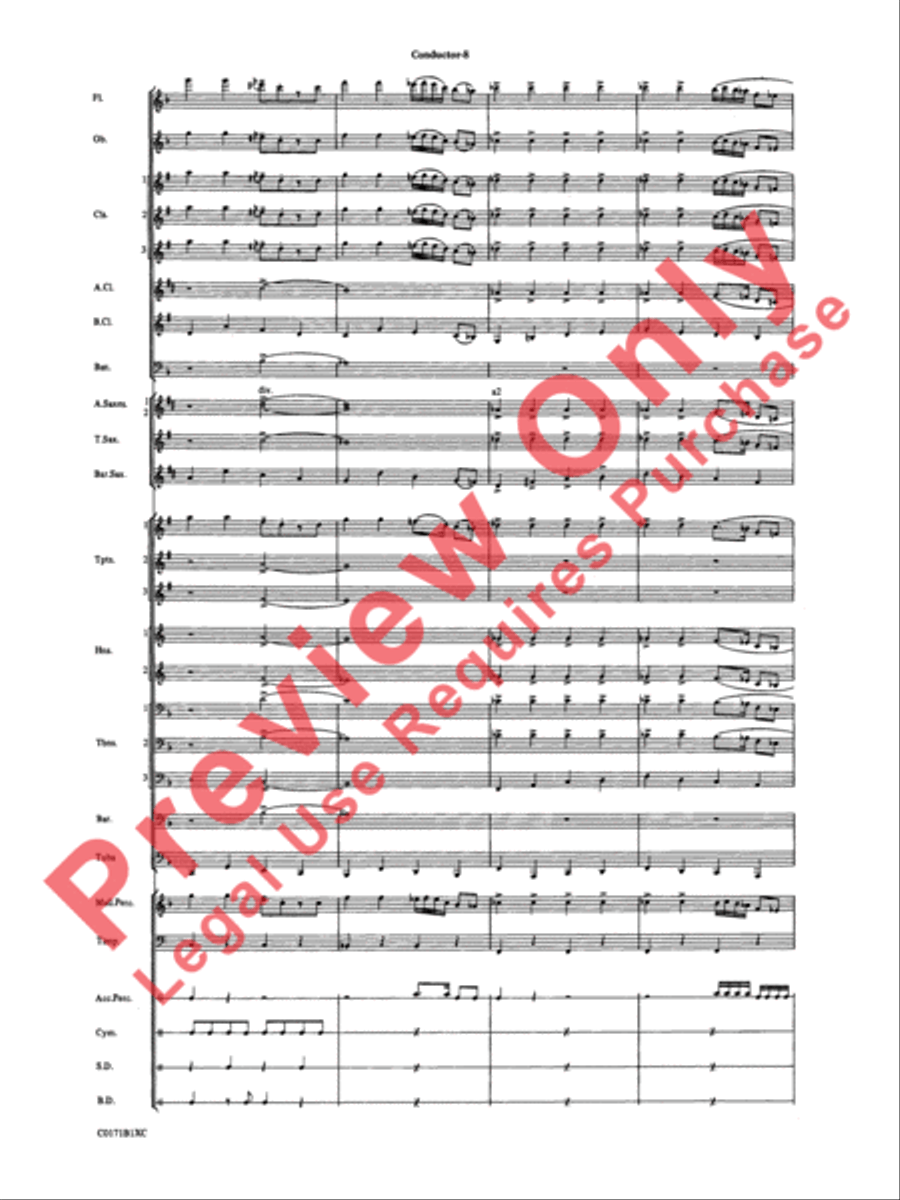 Mancini Magic Concert Band scores gallery preview page 11
