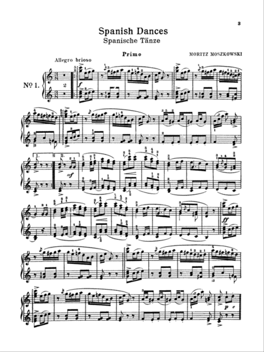 Moszkowski / Spanish Dances Small Ensemble scores gallery preview page 4