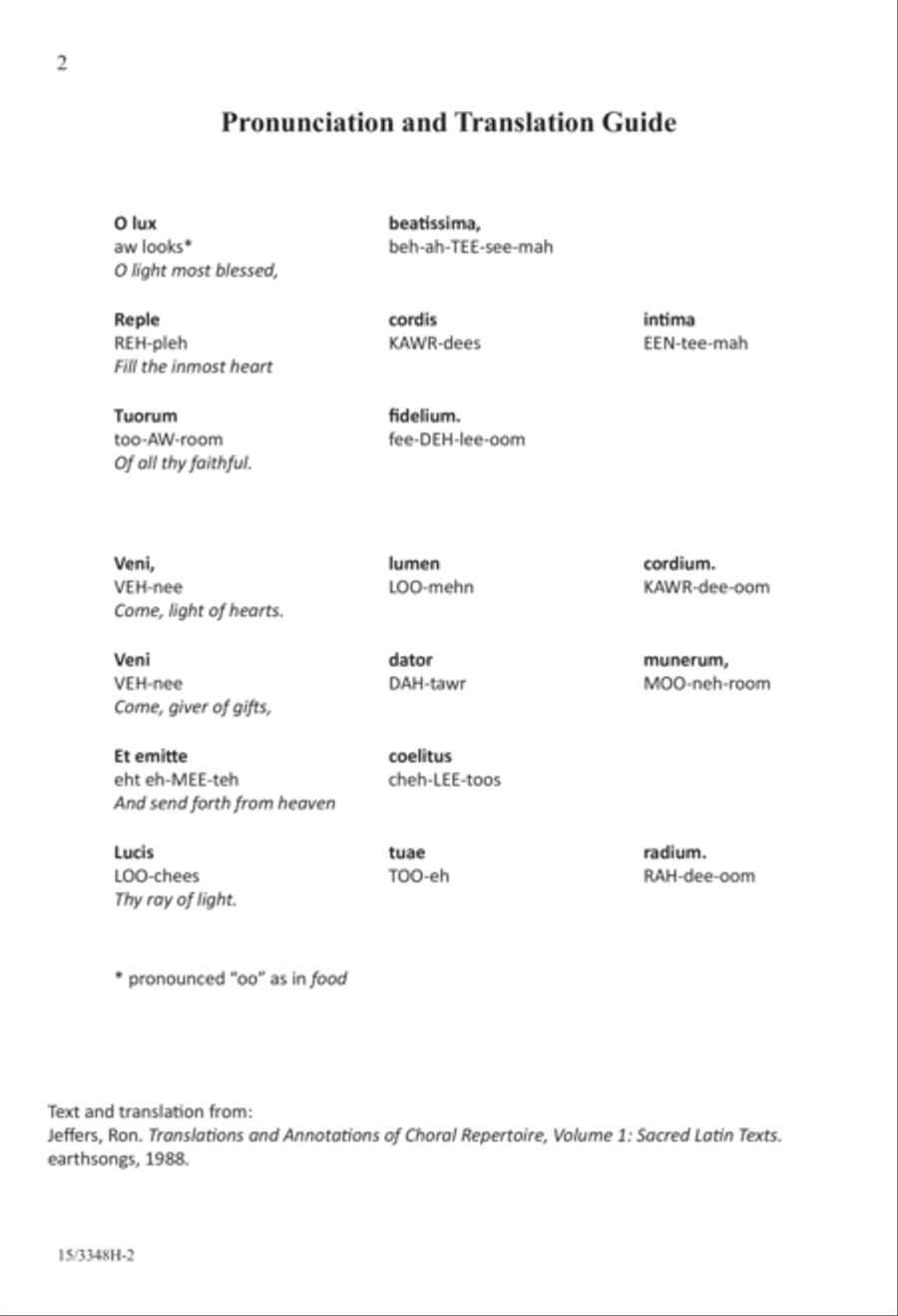 O Lux Beatissima 4-Part scores gallery preview page 2