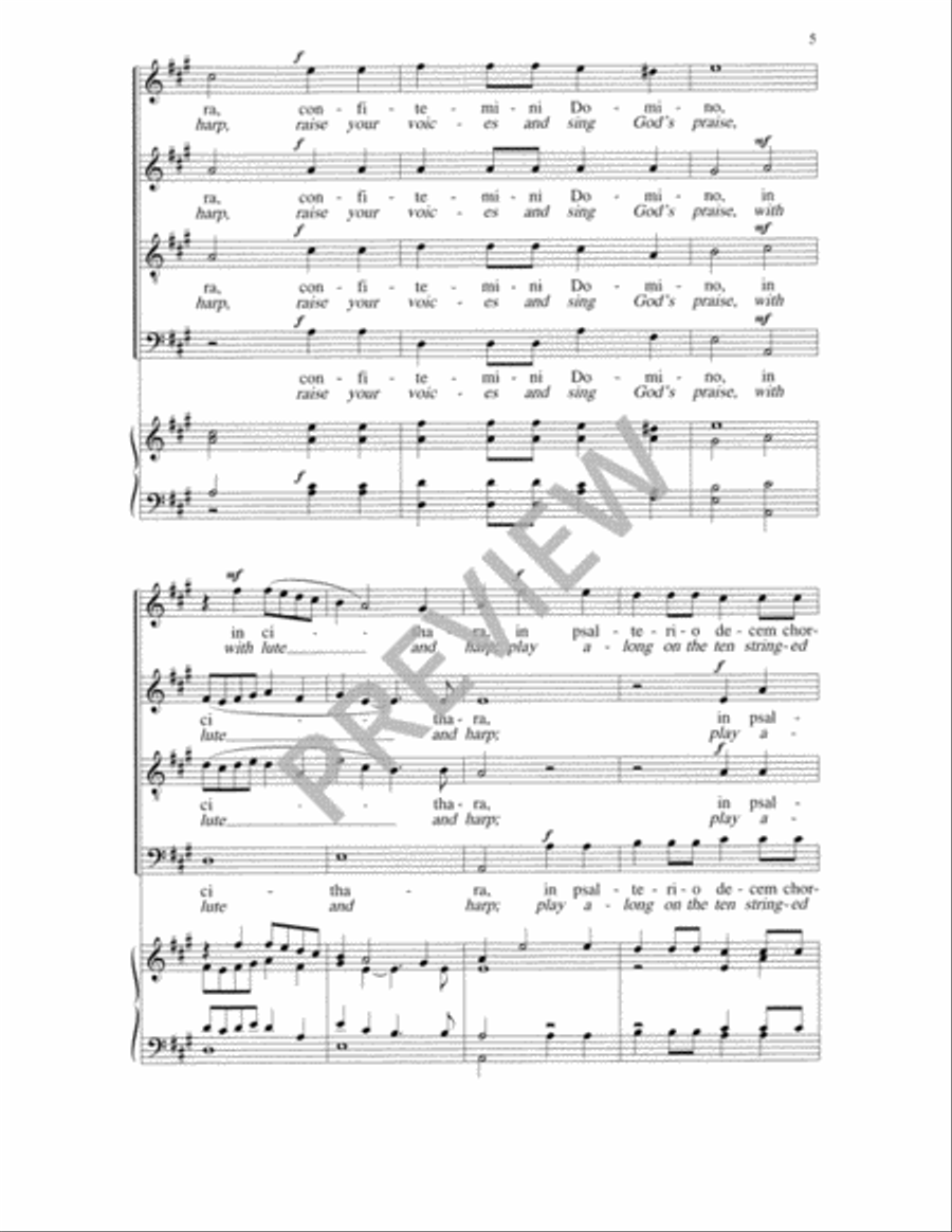 Exsultate justi 4-Part scores gallery preview page 6