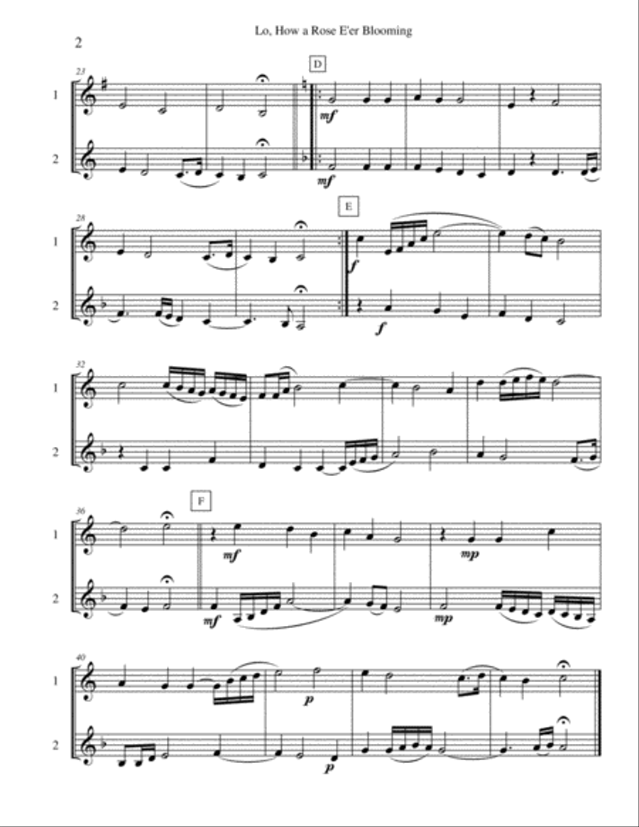 Seven Christmas Duets, Vol. 5 Small Ensemble scores gallery preview page 2