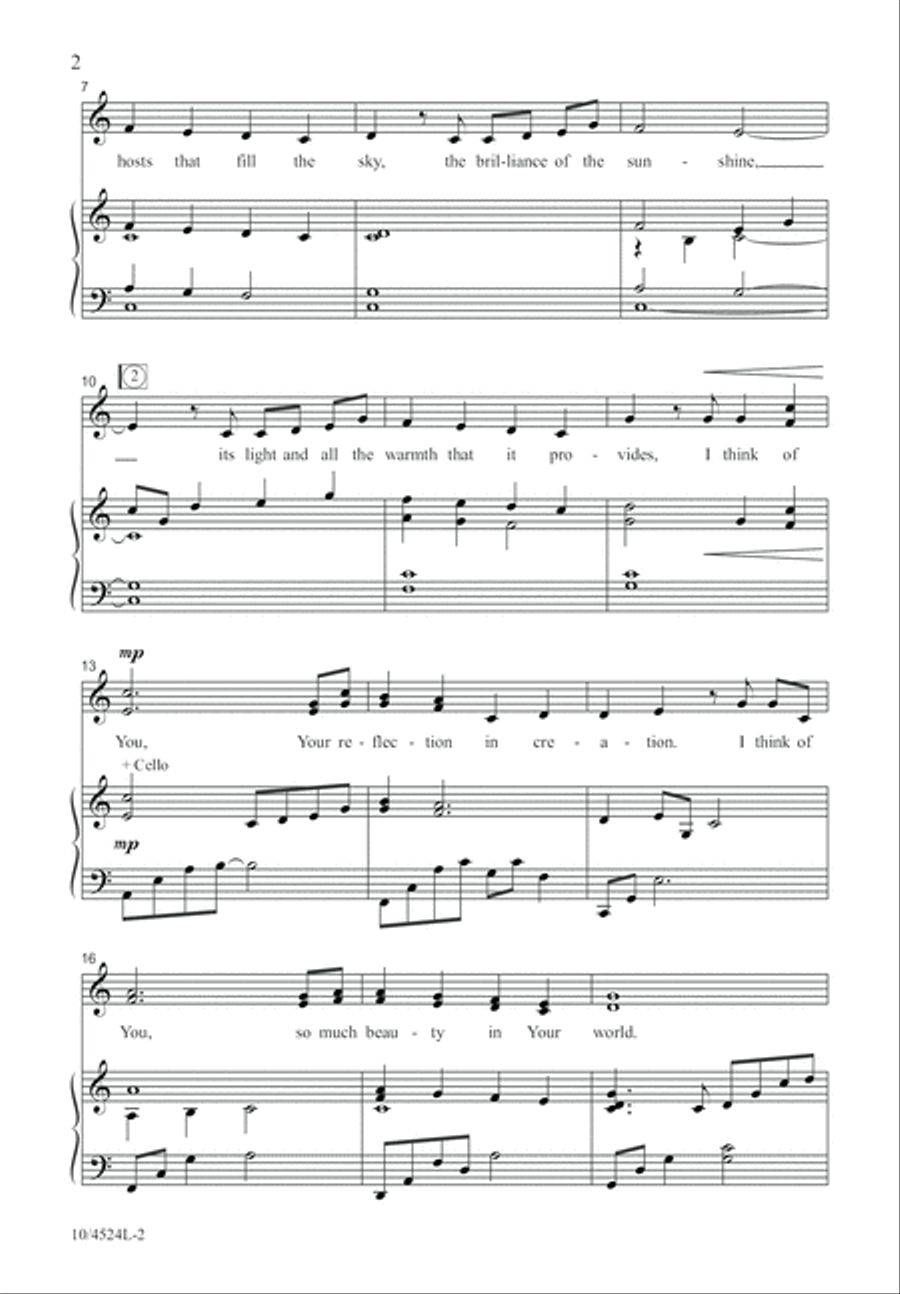 You Think of Me You Think of Me 4-Part scores gallery preview page 3