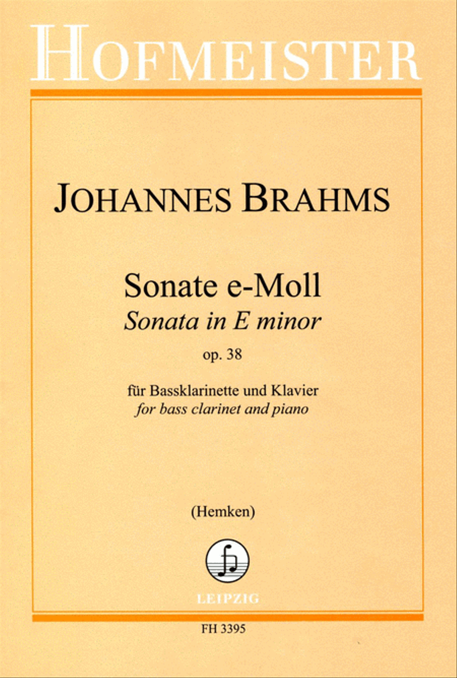 Sonate op. 38 Bass Clarinet scores gallery preview page 1