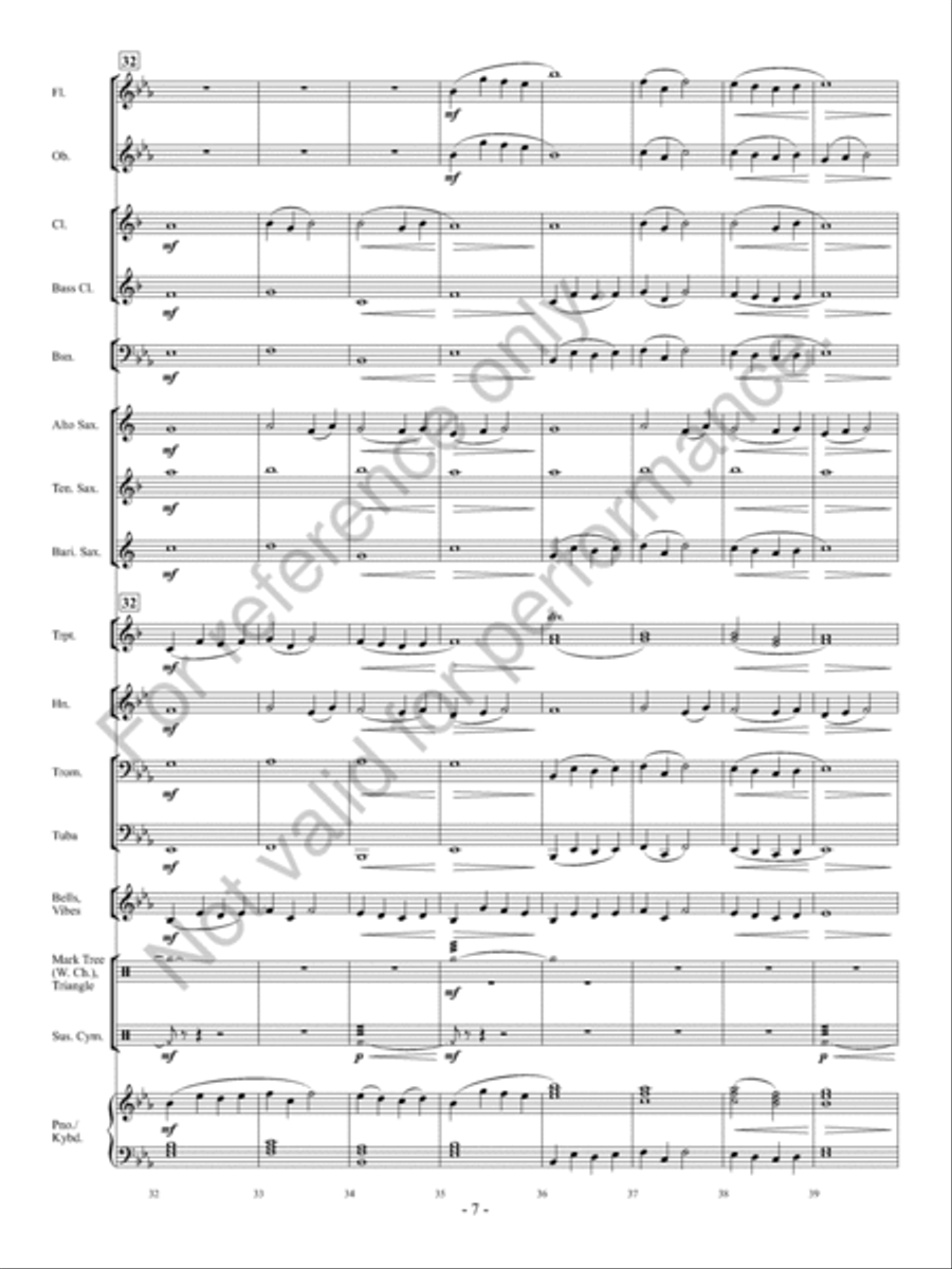 Aura Lea Concert Band scores gallery preview page 8