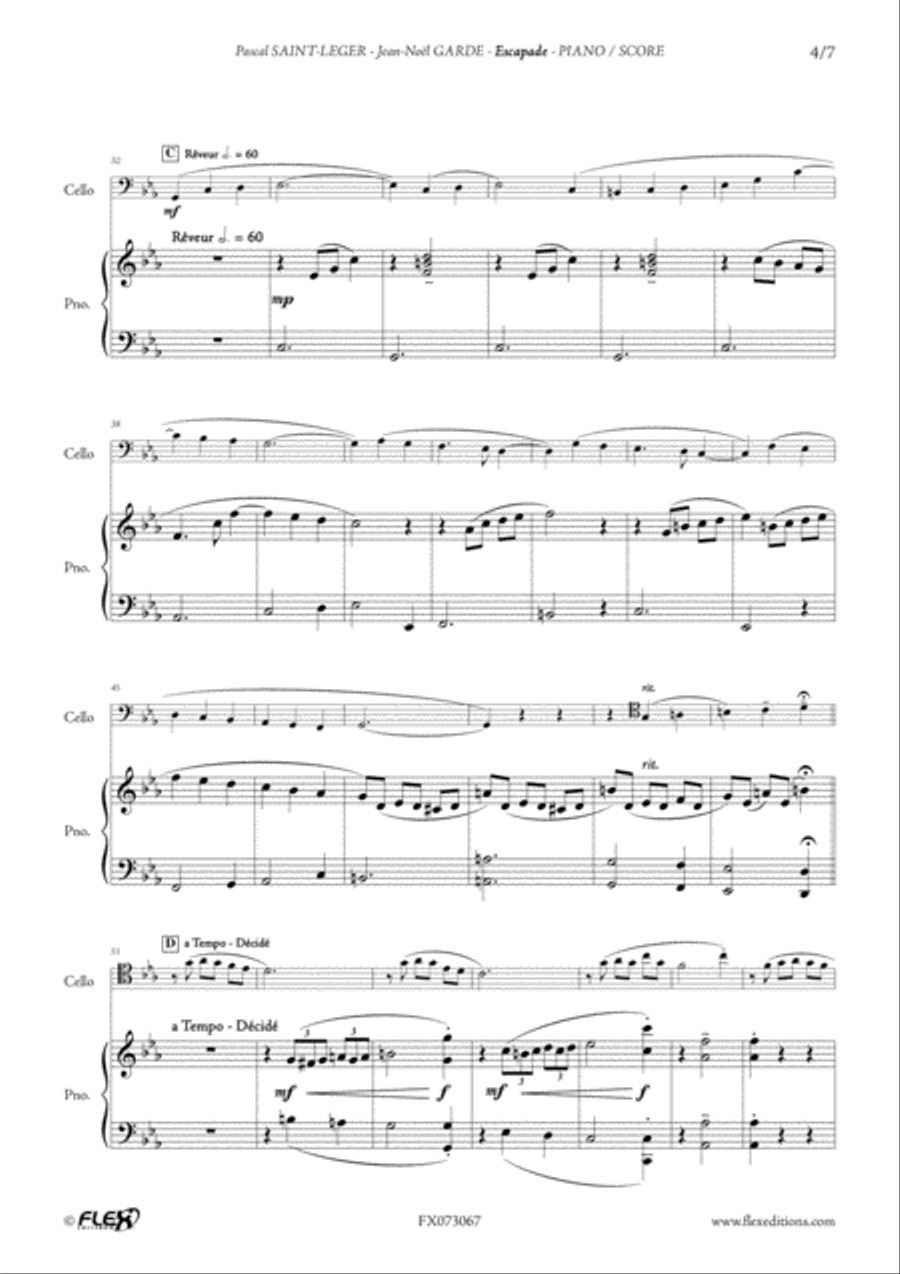 Escapade Escapade Piano Accompaniment scores gallery preview page 4