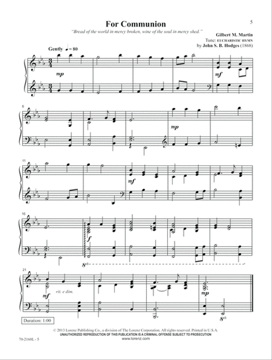All to Him I Owe Piano Solo scores gallery preview page 5