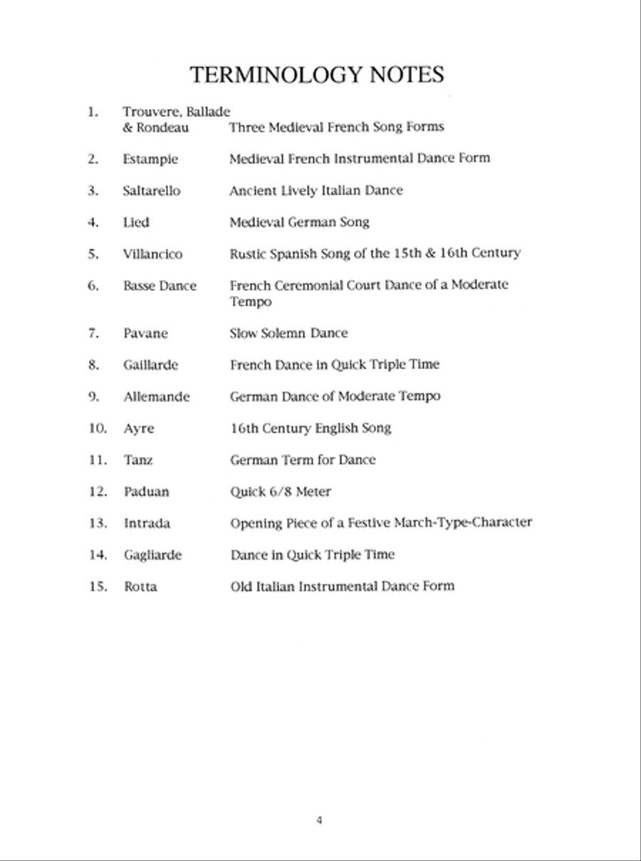 Medieval and Renaissance Music for Recorder Recorder scores gallery preview page 5