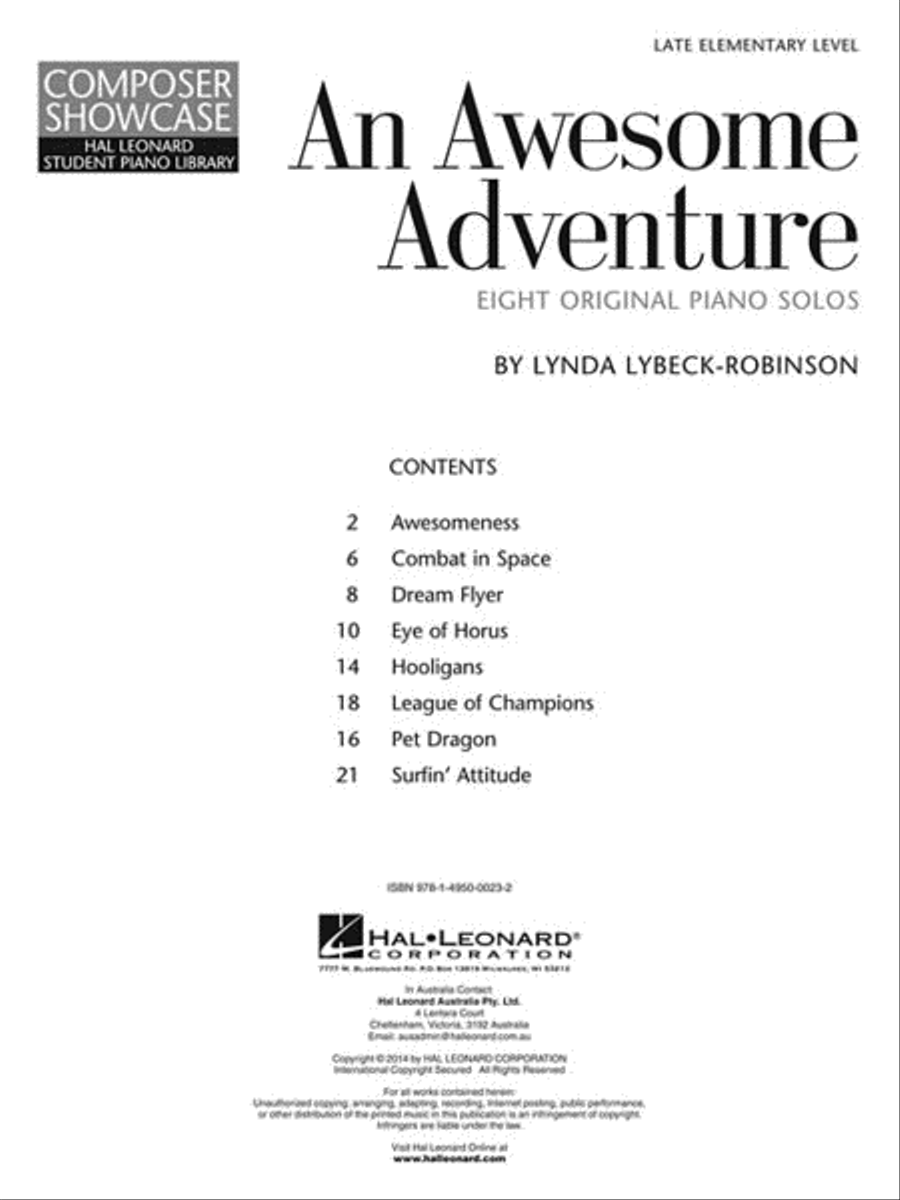 An Awesome Adventure Piano Method scores gallery preview page 3