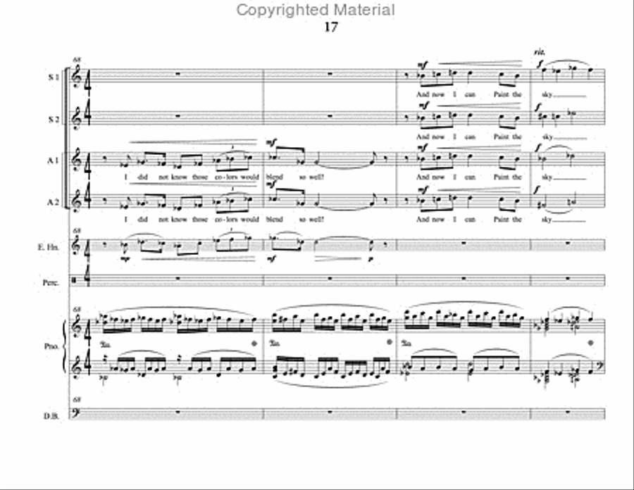 Song of Summer (choral score) SSAA scores gallery preview page 18