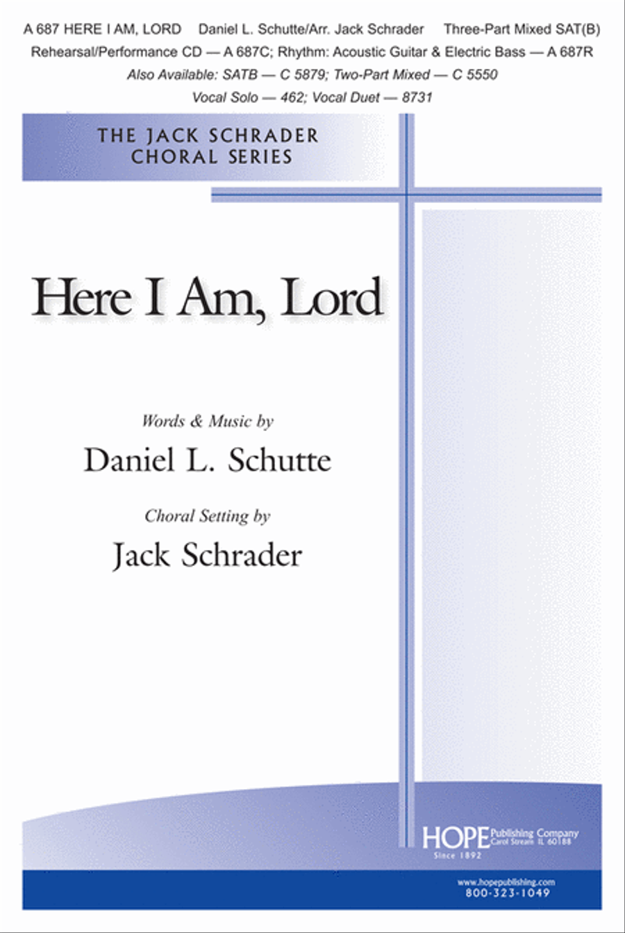 Here I Am, Lord 3-Part scores gallery preview page 1