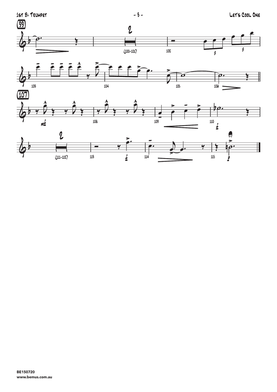 Let's Cool One Jazz Ensemble scores gallery preview page 6