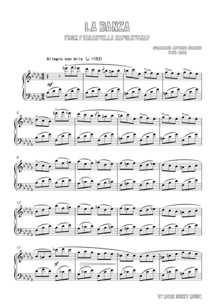Gioachino-La Danza in b flat minor,for Voice and Piano image number null